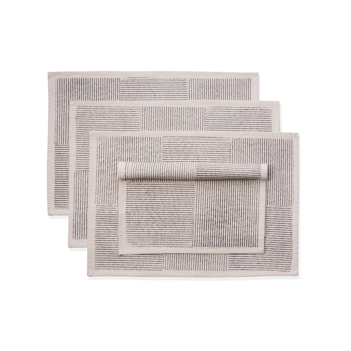Cotton Napkins | Hand Block Printed | Black Forest | Set of 4
