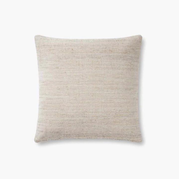 Natural Stitched Lumbar Pillow