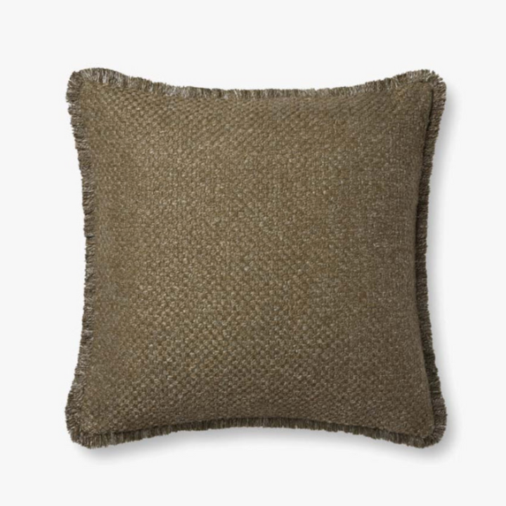 Olive Down Throw Pillow