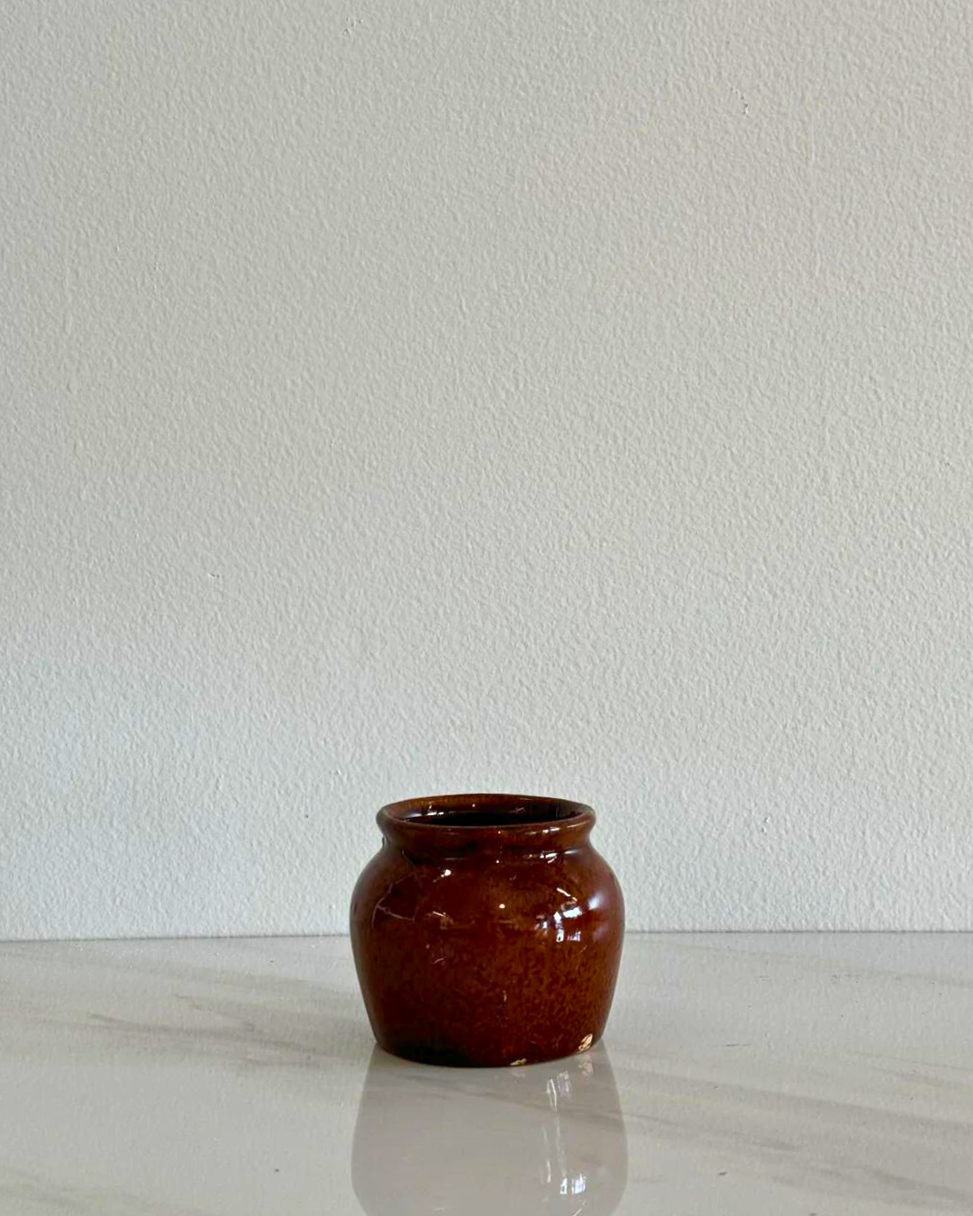 Vintage Small Red Pottery Cup