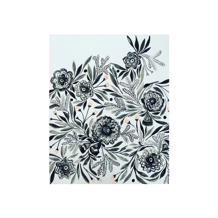 Black + White Flowers by Juliana Weidemann