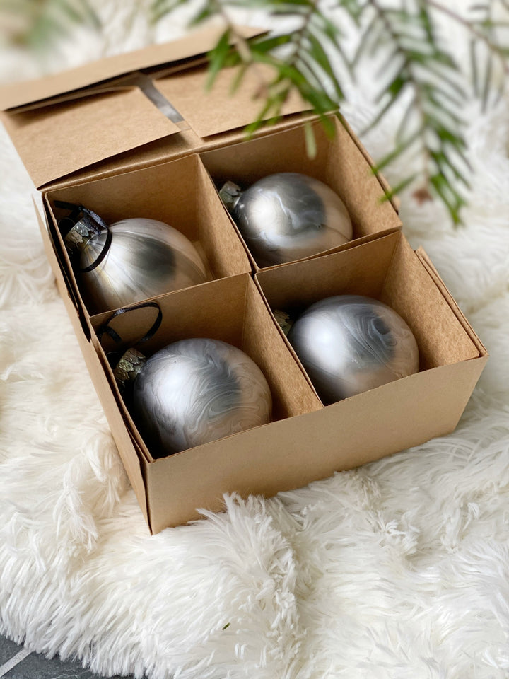 Hand-Dipped Holiday Ornaments, Shine Collection