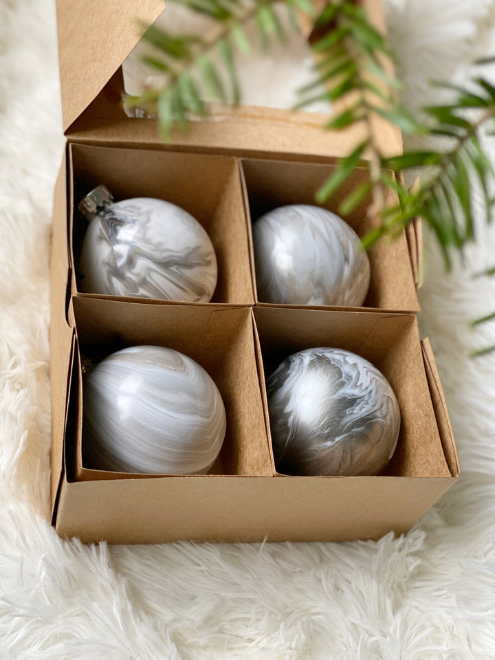 Hand-Dipped Holiday Ornaments, Shiny + Bright Collection