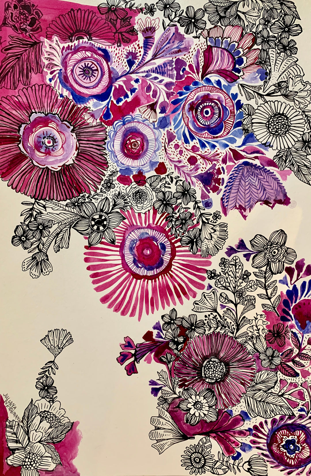 Purple Flowers by Juliana Weidemann