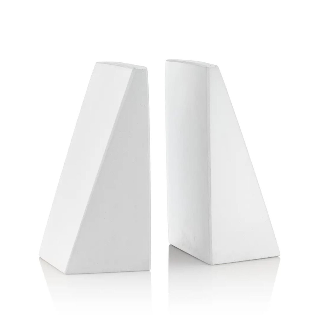 Angular Bookends (Gray, Charcoal, White)