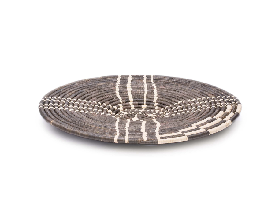 21" Large Cocoa Sanaa Woven Wall Art Plate