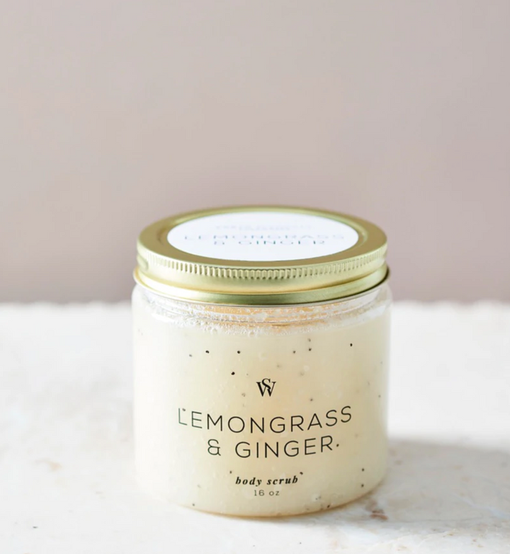 Lemongrass + Ginger Body Scrub by Earth Elements, 16 oz