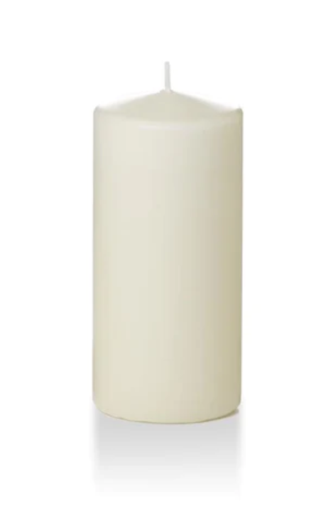 3" x 6" Pillar Candle in Ivory