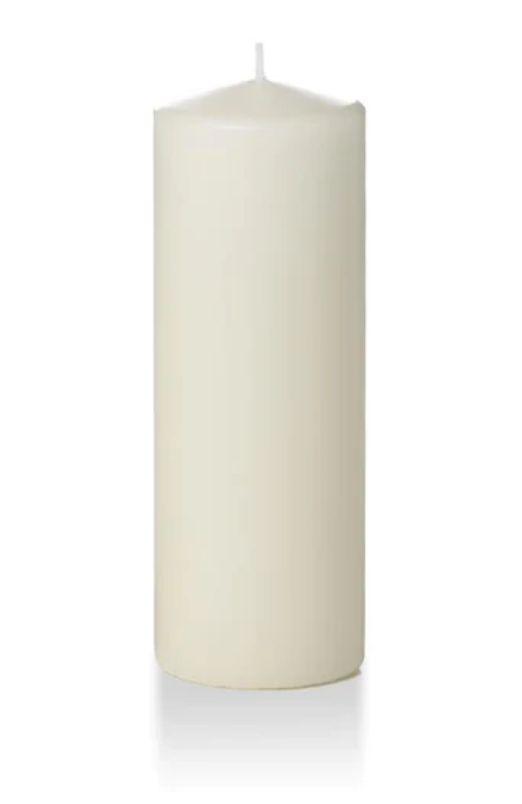 3" x 8" Pillar Candle in Ivory