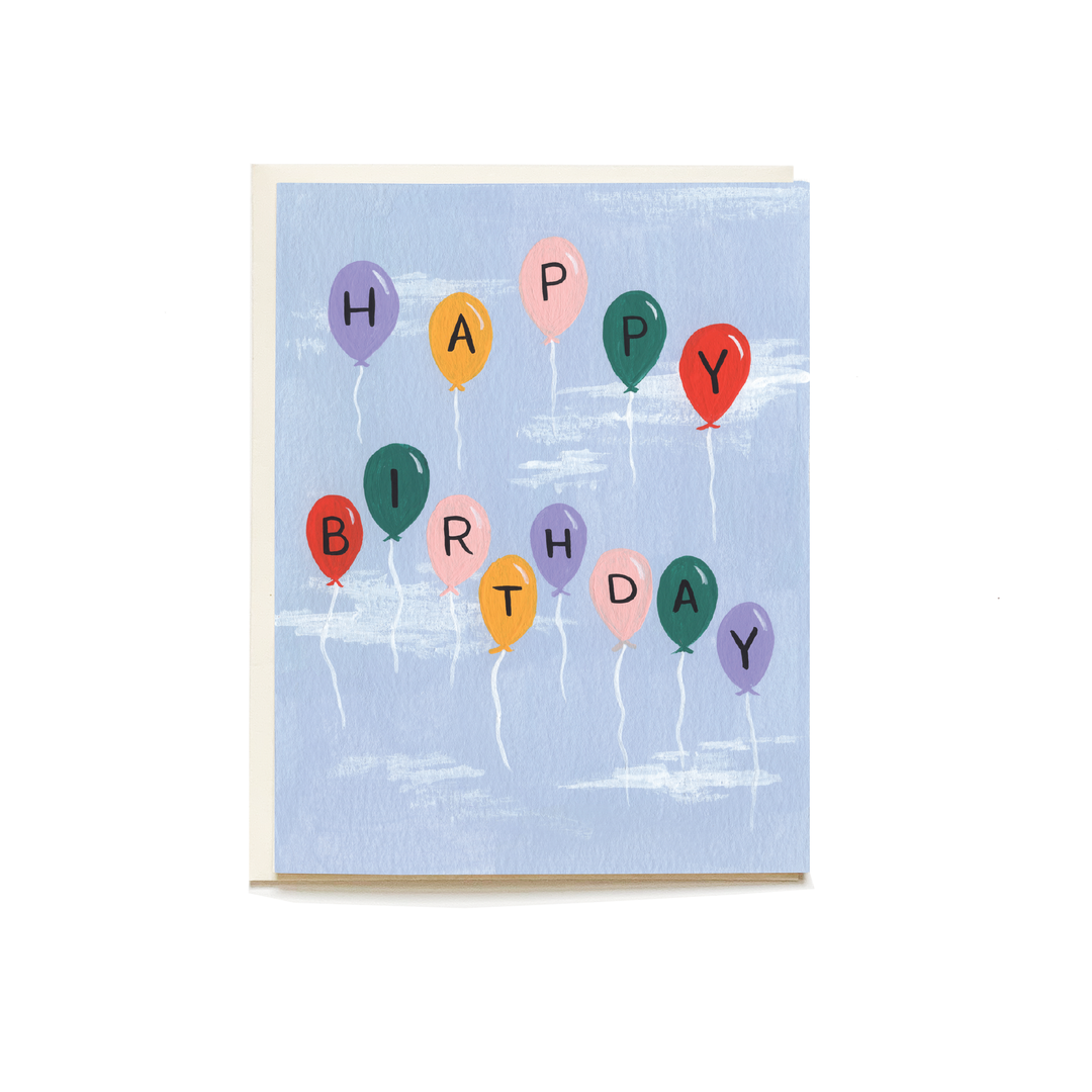 Sky High Balloons Birthday Greeting Card